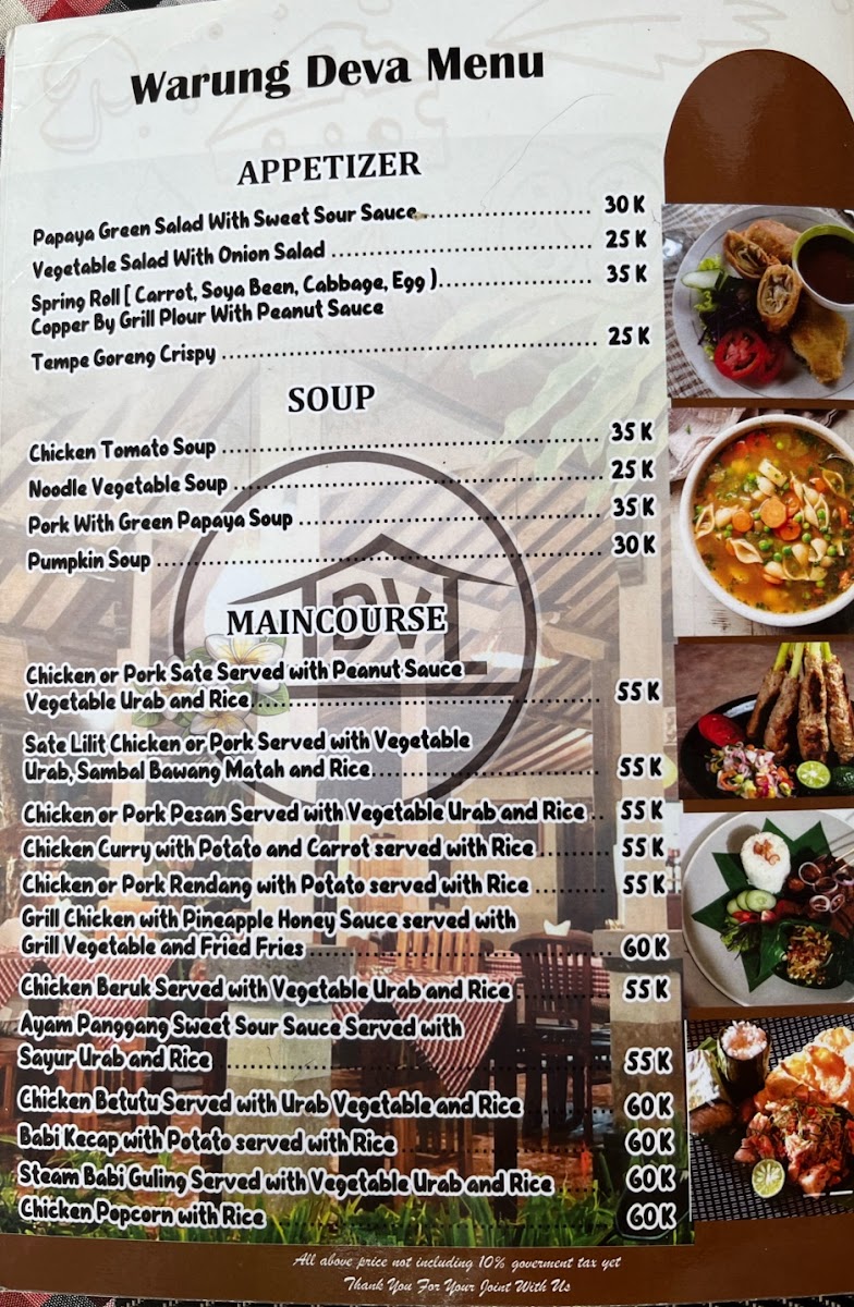 Menu Warung Deva & Deva Transport-1